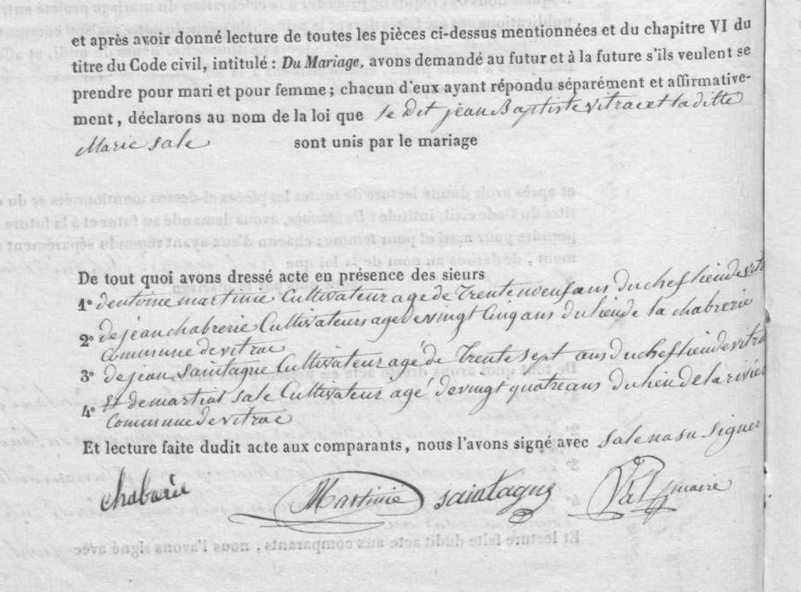 Mariage Vitrac Jean Baptiste - Sale Marie 28_01_1847 -2.jpg
